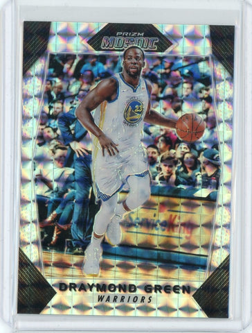 2017-18 Panini Mosaic Basketball Draymond Green Silver Prizm Card #54