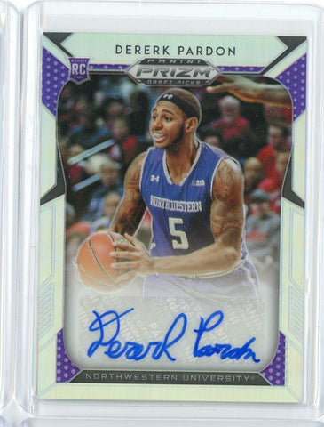 2019 Panini Prizm Draft Picks Basketball Dererk Pardon Silver Prizm Auto Card #124