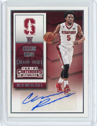 2015 Panini Contenders Draft Picks Basketball Chasson Rnadle Auto Card #158