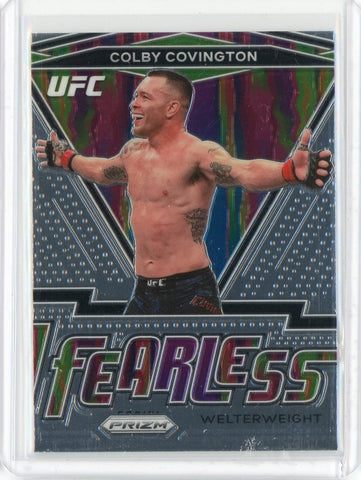 2021 Panini Prizm UFC Colby Covington Fearless Card #23