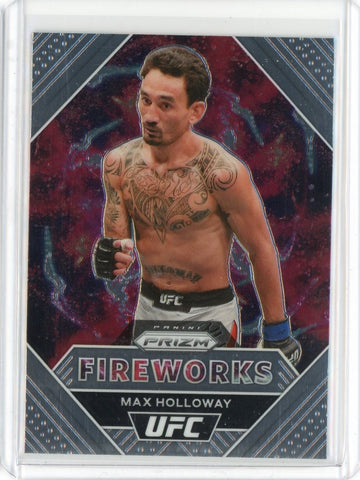 2021 Panini Prizm UFC Max Holloway Fireworks Card #21