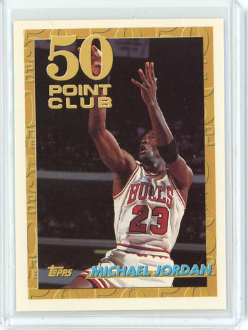 1993-94 Topps Basketball Michael Jordan 50 Point Club Card #64