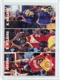 1993-94 Skybox Basketball League Leaders Michael Jordan Wilkins Malone Card #283