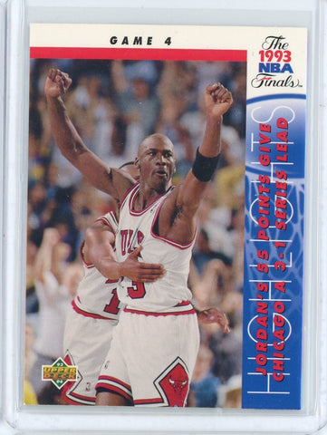 1993-94 Upper Deck Basketball Michael Jordan NBA Playoffs Highlights Card #201