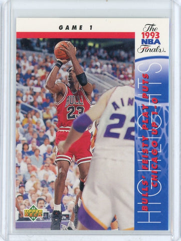 1993-94 Upper Deck Basketball Michael Jordan NBA Playoffs Highlights Card #198