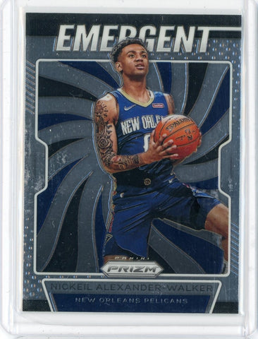 2019-20 Panini Prizm Basketball Nickeil Alexander-Walker Emergent Silver Prizm Card #16