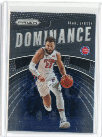 2019-20 Panini Prizm Basketball Blake Griffin Dominance Silver Prizm Card #4