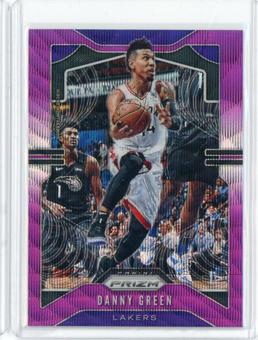 2019-20 Panini Prizm Basketball Danny Green Purple Wave Prizm Card #60