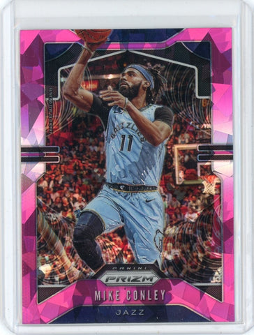 2019-20 Panini Prizm Basketball Mike Conley Pink Cracked Ice Prizm Card #244