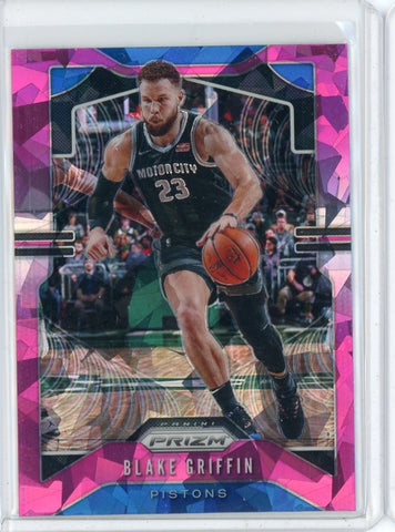 2019-20 Panini Prizm Basketball Blake Griffin Pink Cracked Ice Prizm Card #91