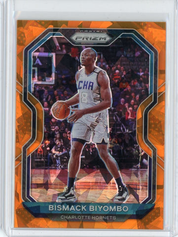 2020-21 Panini Prizm Basketball Bismack Biyombo Orange Cracked Ice Prizm Card #65