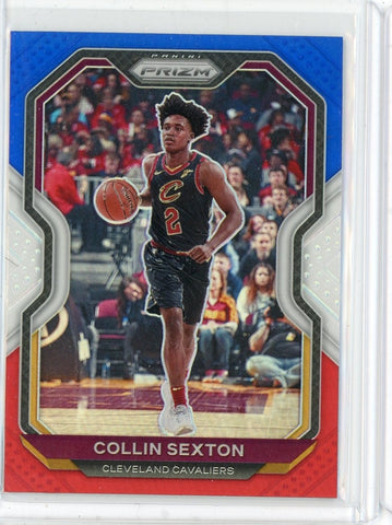 2020-21 Panini Prizm Basketball Colin Sexton Red White Blue Prizm Card #225