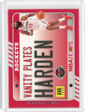 2020-21 Panini NBA Hoops Basketball James Harden Vanity Plates Card #5