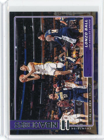 2018-19 Panini NBA Hoops Basketball Lonzo Ball Courtside Card #CS-17.