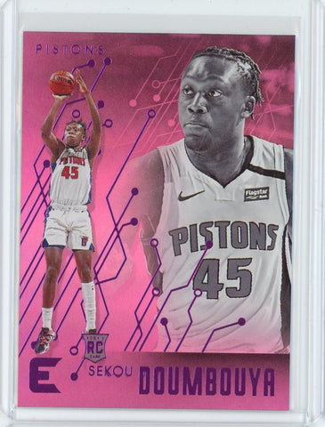 2019-20 Panini Illusions Basketball Sekou Doumbouya Pink Parrallel Card #214