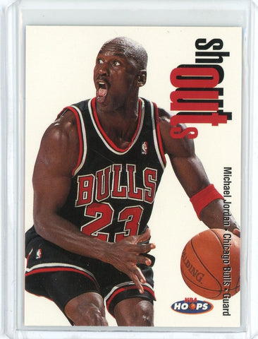 1998-99 NBA Hoops Basketball Michael Jordan Shouts Card #13 of 30so