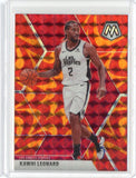 2019-20 Panini Mosaic Basketball Kawhi Leonard Reactive Orange Prizm Card #78