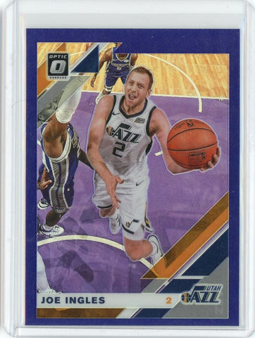 2019-20 Panini Donruss Optic Basketball Joe Ingles Purple Prizm Card #69