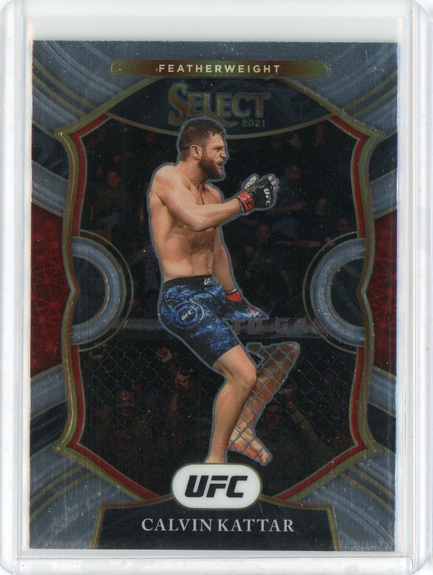 2021 Panini Prizm Select UFC Calvin Kattar Concourse Level Card #38