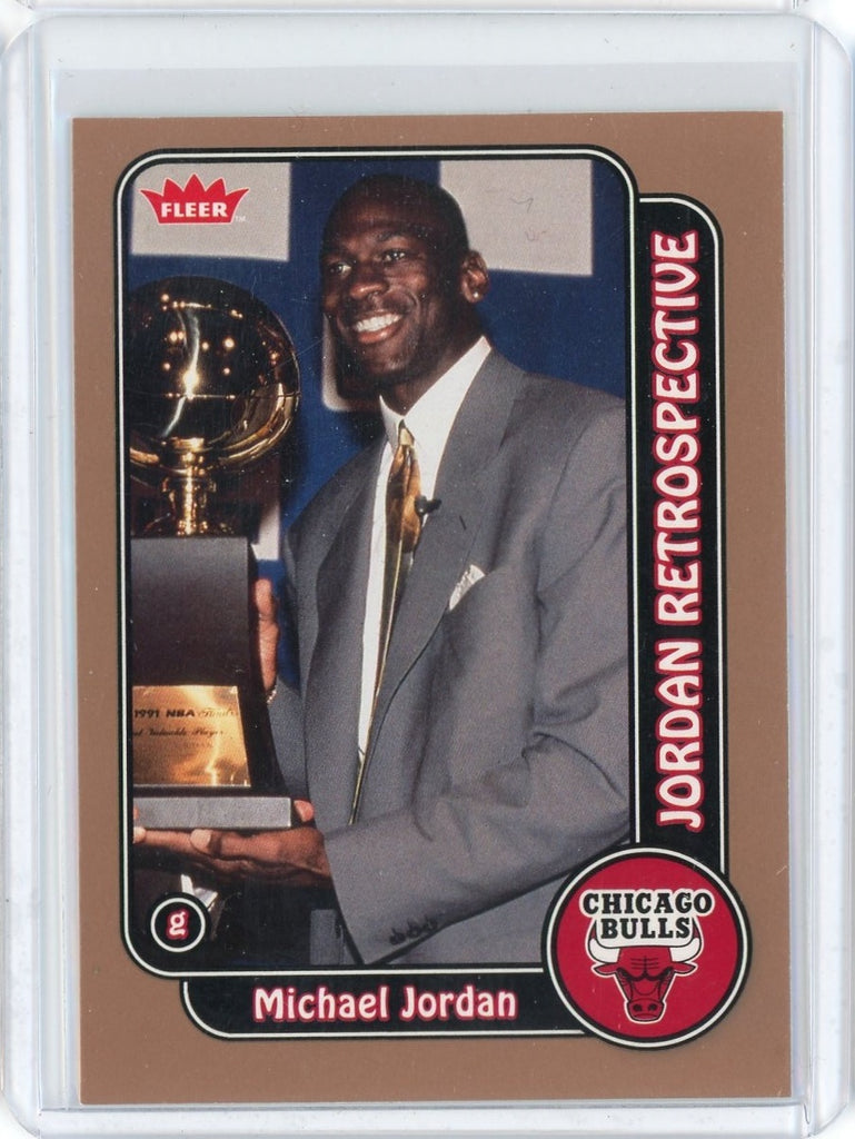 2008-09 Fleer Basketball Michael Jordan Jordan Retrospective Card #MJ-11