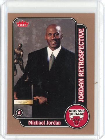 2008-09 Fleer Basketball Michael Jordan Jordan Retrospective Card #MJ-19