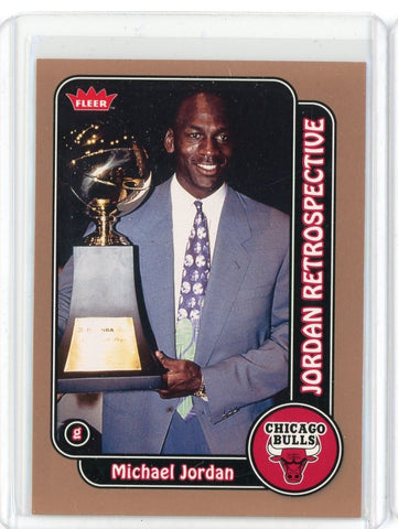 2008-09 Fleer Basketball Michael Jordan Jordan Retrospective Card #MJ-16