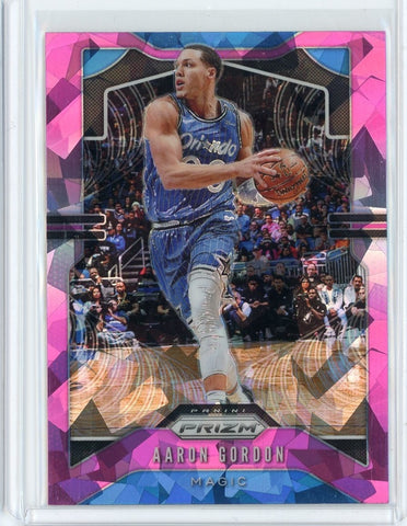 2019-20 Panini Prizm Basketball Aaron Gordon Pink Cracked Ice Card #190