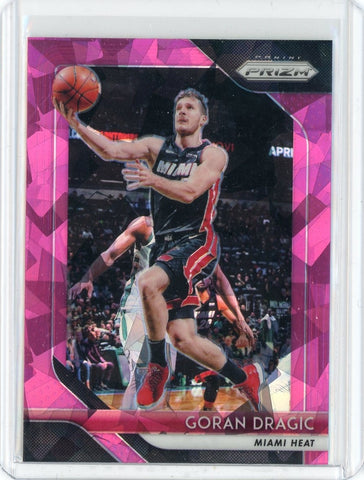 2018-19 Panini Prizm Basketball Goran Dragic Pink Cracked Ice Card #156