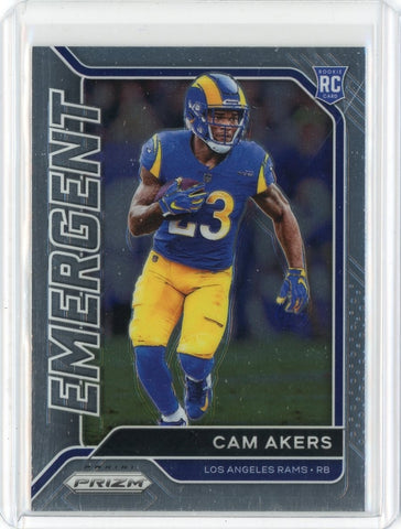 2020 Panini Prizm NFL Cam Akers Emergent Card #6