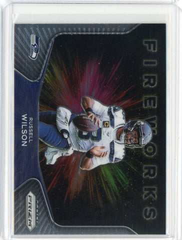 2020 Panini Prizm NFL Russell Wilson Fireworks Card #11