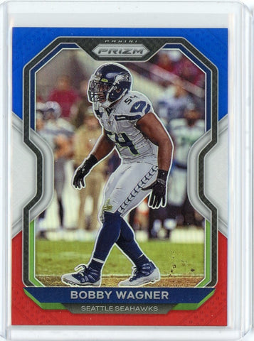 2020 Panini Prizm Bobby Wagner Red White Blue Prizm Card #296