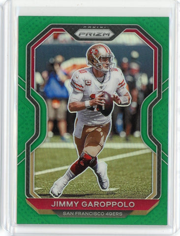 2020 Panini Prizm Jimmy Garoppolo Green Prizm Card #282