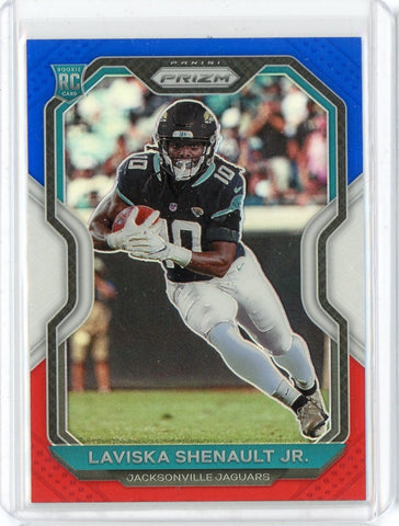 2020 Panini Prizm Laviska Shenault Jr Red White Blue Prizm Card #350