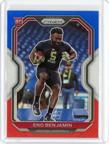 2020 Panini Prizm Eno Benjamin Red White Blue Prizm Card #324