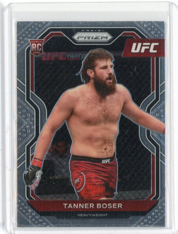 2021 Panini Prizm UFC Tanner Boser RC Card #91