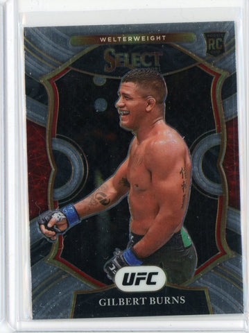 2021 Panini Select UFC Gilbert Burns Concourse RC Card #34