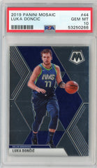 2019-20 Panini Mosaic Luka Doncic 2nd Year Card #44 PSA 10 GEM MINT