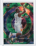 2020-21 Panini Select Basketball Chris Paul Numbers Blue White Purple Cracked Ice Prizm Card #20