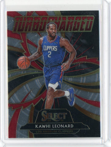 2020-21 Panini Select Basketball Kawhi Leonard TurboCharged Card #6