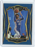 2020-21 Panini Select Basketball Matisse Thybulle Premier Level Blue Prizm Card #139