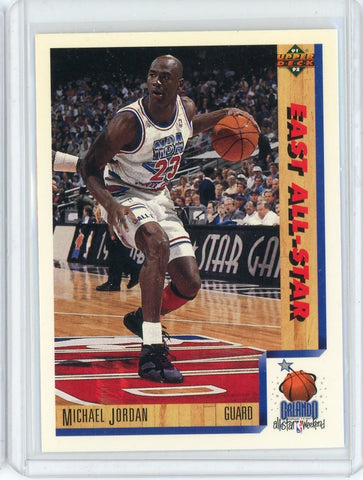 1991-92 Upper Deck Basketball Michael Jordan East All-Star Card #452