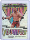 2021 Panini Prizm UFC Jan Blachowics Fearless Silver Prizm Card #6