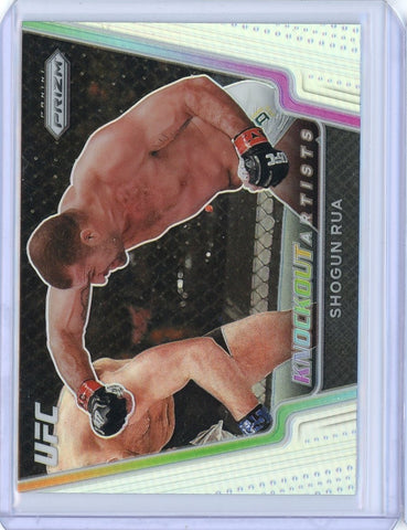 2021 Panini Prizm UFC Shogun Rua Knockout Artists Silver Prizm Card #24