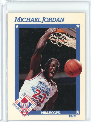1991-92 NBA Hoops Basketball Michael Jordan NBA All Star Weekend Card #253