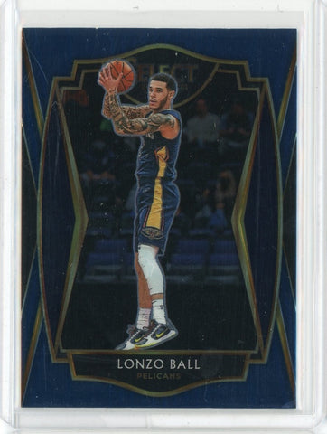 2020-21 Panini Select Basketball Lonzo Ball Premier Level Card #137