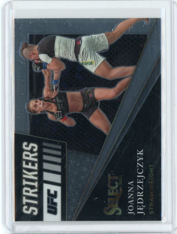 2021 Panini Select UFC Joanna Jedrzejczyk Strikers Card #7