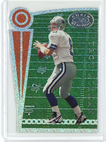 1999 Donruss NFL Troy Aikman Chain Reaction Card #10a of 10 /5000