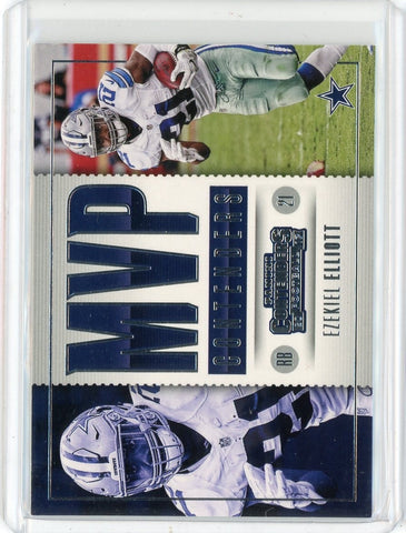 2017 Panini Contenders NFL Ezekiel Elliot MVP Contenders Card #MC-3