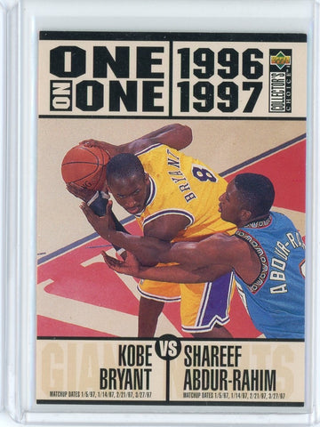 1996-97 Upper Deck Collectors Choice Basketball Kobe Bryant Abdur-Rahim One one One Rookie Card #361