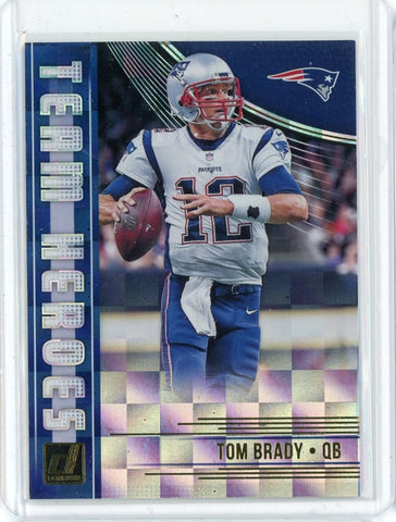 2018 Panini Donruss NFL Tom Brady Team Heroes Card #TH-1